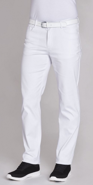 LEIBER-Jobwear, Herren-Arbeits-Berufs-Hose, Bundhose, ca. 340 g/m, wei