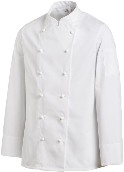 LEIBER-Jobwear, Kochjacke fr Damen u Herren, wei. 215 g/qm