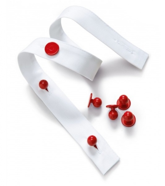 BP-Jobwear, Kochjacke-Zubehr, Knopfleiste, 10 Paar = 20 Stck, wei