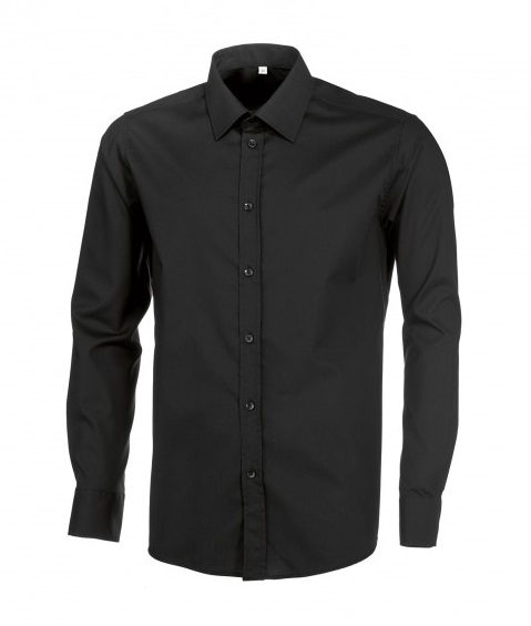 BP-Jobwear, Herrenhemd, Arbeits-Berufs-Hemd, ca. 125g/m², schwarz