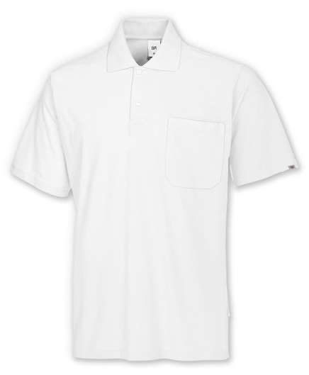 BP-Jobwear, Poloshirt, Arbeits-Berufs-Shirt, Damen & Herren, ca. 220g/m², weiß