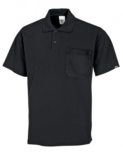 BP-Jobwear, Poloshirt, Arbeits-Berufs-Shirt, Damen & Herren, ca. 220g/m², schwarz