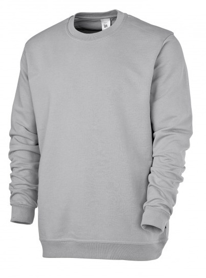BP-Jobwear, Sweatshirt, Arbeits-Berufs-Shirt, Damen & Herren, ca. 320g/m², hellgrau