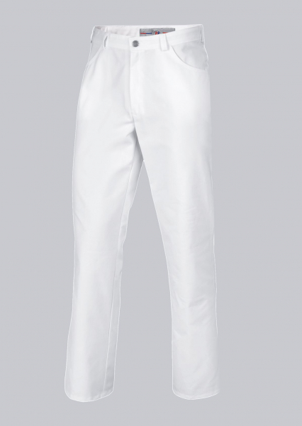 BP-Jobwear, Damen-Herren-Arbeits-Berufs-Hose, Bundhose, ca. 245g/m², weiß