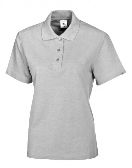BP-Jobwear, Damen-Poloshirt, Arbeits-Berufs-Shirt, ca. 220g/m, hellgrau