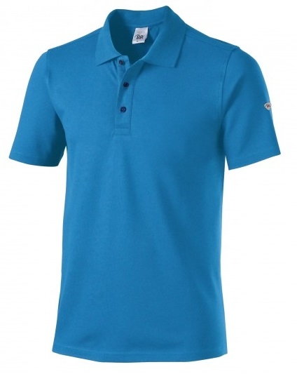 BP-Jobwear, Poloshirt, Arbeits-Berufs-Shirt, azurblau