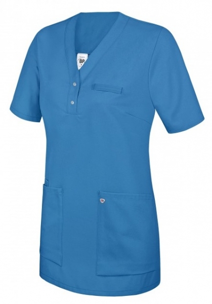 BP-Jobwear, Damen-Schlupfkasack, Arbeits-Berufs-Kasack, ca. 180g/m, azurblau