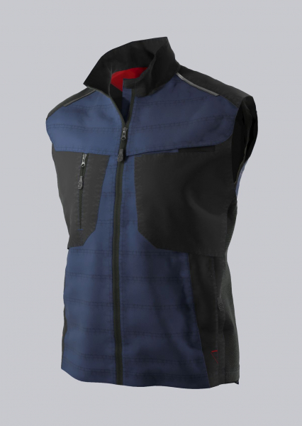BP-THERMOWESTE, robust, schlanke Silhouette, Farbe: nachtblau/ schwarz
