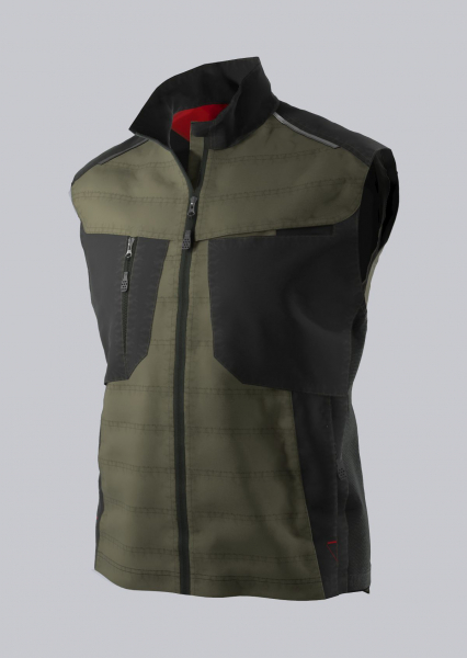 BP-THERMOWESTE, robust, schlanke Silhouette, Farbe: oliv/ schwarz