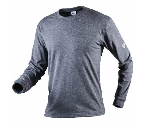 BP-Jobwear, Langarmshirt, Arbeits-Berufs-Shirt, Damen und Herren, blaugrau