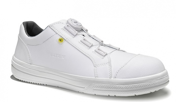 ELTEN-White-Line, S3-Arbeits-Berufs-Sicherheits-Schuhe, halbhoch, GHOST BOA LOW, ESD, wei