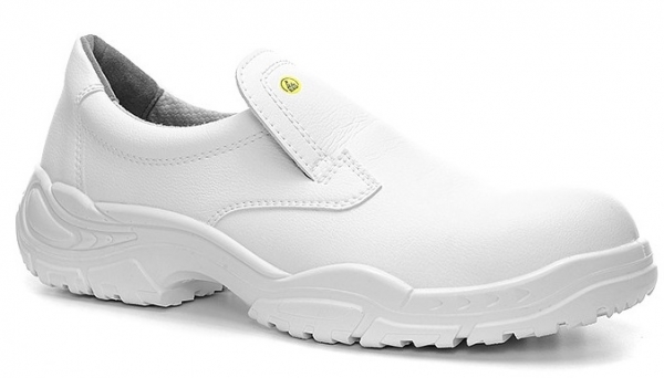 ELTEN-White-Line, S2-Arbeits-Berufs-Sicherheits-Slipper, WHITE SLIPPER LOW ESD, wei