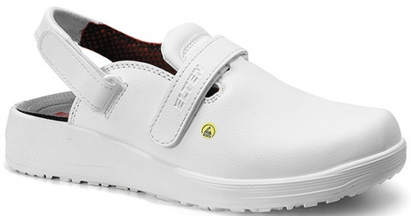 ELTEN-Withe-Line, SB-Arbeits-Berufs-Sicherheits-Clogs, MIA WHITE, ESD, wei