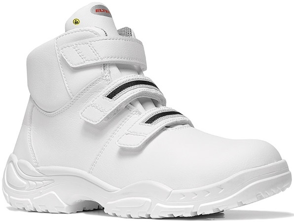 ELTEN-White-Line, S3-Arbeits-Berufs-Sicherheits-Schuhe, Hochschuhe, WHITE STRAP MID ESD, wei