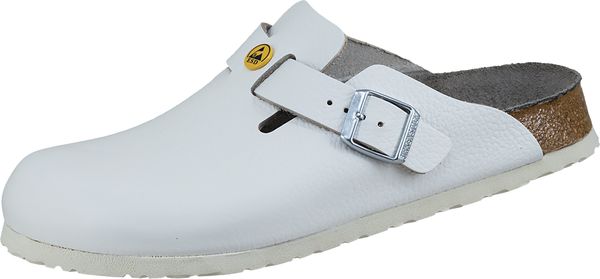 BIRKENSTOCK-Withe-Line, Arbeits-Berufs-Clogs, Bosten ESD, Damen, wei
