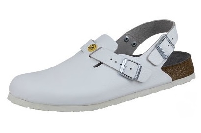 BIRKENSTOCK-Withe-Line, Arbeits-Berufs-Clogs, Tokio ESD, Herren, wei