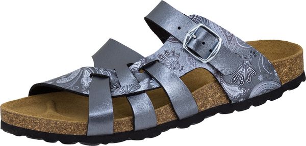 LICO-Footwear, Bioline-Arbeits-Berufs-Pantoletten, Flora, grau
