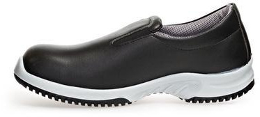 ABEBA-Footwear, S2-Uni6-Damen- u. Herren-Arbeits-Berufs-Sicherheits-Slipper, schwarz