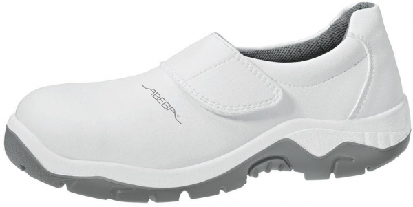 ABEBA-White-Line, S2-Damen- u. Herren-Arbeits-Berufs-Sicherheits-Slipper, wei