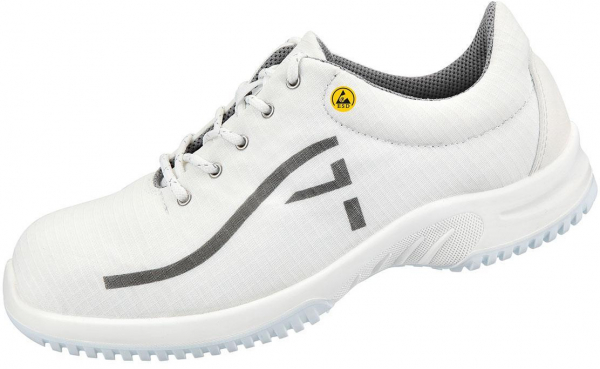ABEBA-White-Line, UNI6-S3-ESD-Damen-und Herren-Sicherheits-Arbeits-Berufs-Schuhe, Halbschuhe, wei