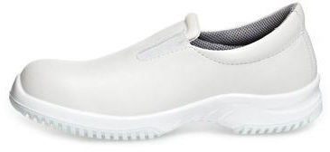 ABEBA-White-Line, S2-Uni6-Damen- u. Herren-Arbeits-Berufs-Sicherheits-Slipper, ESD, wei