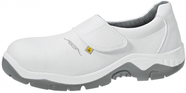 ABEBA-White-Line, S2-Damen- u. Herren-Sicherheits-Arbeits-Berufs-Schuhe, Halbschuhe, ESD, wei