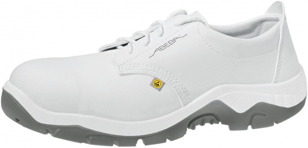 ABEBA-White-Line, S2-Damen- u. Herren-Sicherheits-Arbeits-Berufs-Schuhe, Halbschuhe, ESD, wei