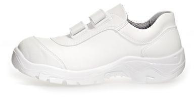 ABEBA-White-Line, S2-Damen- u. Herren-Sicherheits-Arbeits-Berufs-Schuhe, Halbschuhe, wei