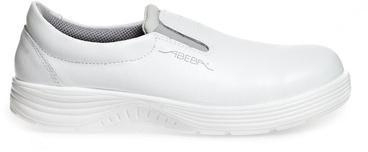 ABEBA-White-Line, X-LIGHT-S2-Damen- u. Herren-Sicherheits-Arbeits-Berufs-Slipper, wei