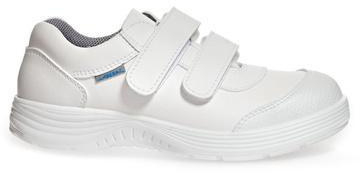 ABEBA-White-Line, X-LIGHT-S2-Damen- u. Herren-Sicherheits-Arbeits-Berufs-Schuhe, Klettschuhe, wei