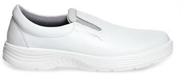 ABEBA-Withe-Line, X-LIGHT-O2-Damen-und Herren-Arbeits-Berufs-Slipper, wei