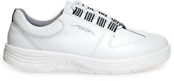 ABEBA-Withe-Line, X-LIGHT-O2-Damen-und Herren-Arbeits-Berufs-Schuhe, Schnrschuhe, wei