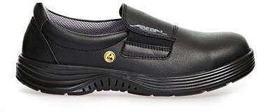 ABEBA-Footwear, X-LIGHT-S2-Damen- u. Herren-Sicherheits-Arbeits-Berufs-Slipper, ESD, schwarz