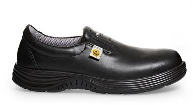 ABEBA-Footwear, X-LIGHT-S2-Damen- u. Herren-Sicherheits-Arbeits-Berufs-Slipper, ESD, schwarz