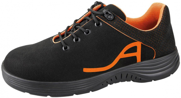 ABEBA-Footwear, X-LIGHT-S1-SRC-Damen- u. Herren-Sicherheits-Arbeits-Berufs-Schuhe, ESD, schwarz/neonorange