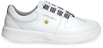 ABEBA-Withe-Line, X-LIGHT-O2-Damen-und Herren-Arbeits-Berufs-Schuhe, Schnrschuhe, ESD, wei