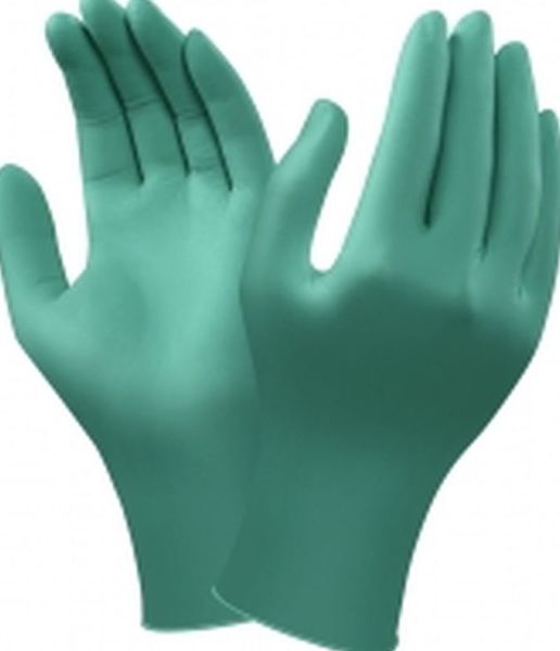 ANSELL-Hygiene, Einmal-Einweg-Nitril-Chemikalien-Schutz-Handschuhe, Touch N Tuff, grün, Pkg á 100 Stück, VE = 1 Pkg.