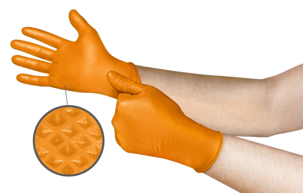 ANSELL-Nitril-Handschuhe, Puderfrei, Beidh�ndig tragbar, Wandst�rke: 0,13 mm, L�nge: 240 mm