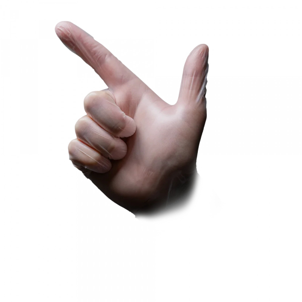 AMPRI-Hygiene, Einweg-Vinyl-Einmal-Untersuchungs-Handschuhe, ECO PLUS, puderfrei, weiß, Pkg á 100 Stück, VE = 10 Pkg.
