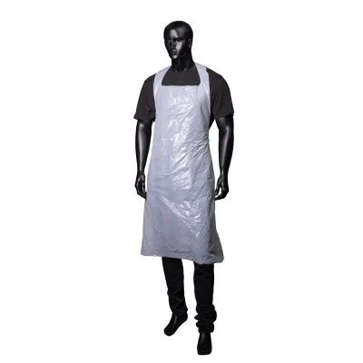 AMPRI-Med-Comfort-Einwegschrzen,wei, glatte Oberflche, 75 x 125cm, Polyethylen, VE= 10 Boxen  50 Stck