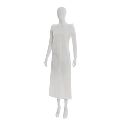 AMPRI-Hygiene, Einweg-PE-Schürzen, Einmalschürzen, heavy, MED COMFORT, glatte Oberfläche, 75 x 140 cm, weiß, VE = 50 Stück