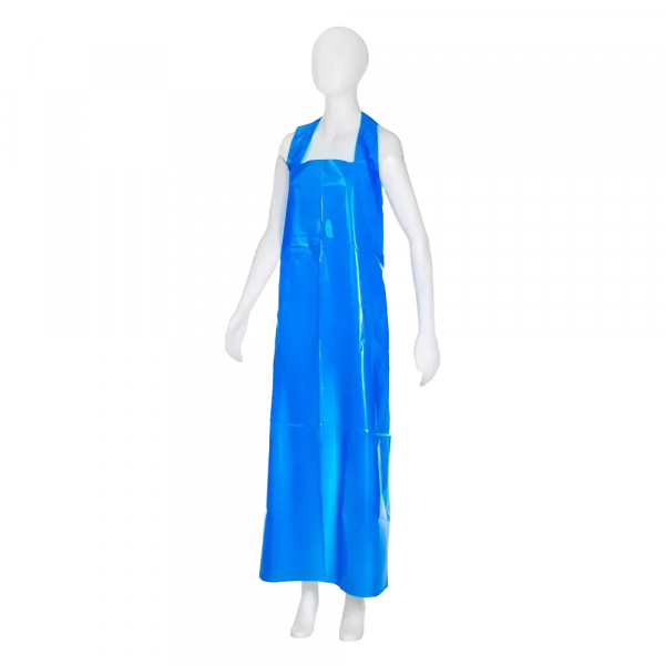 AMPRI-Hygiene, Einweg-PE-Schürzen, Einmalschürzen, MED COMFORT, 100 x 150 cm, VE = Pkg. á 50 Stück, blau