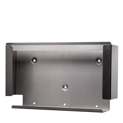AMPRI-Hand-Schutz, Edelstahl-Einweg - Einmal - Handschuh-Dispenserhalter, 389 x 226 x 82 mm, Pkg á 7 Stück, VE = 1 Pkg, grau