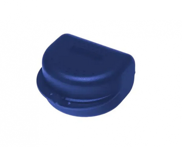 AMPRI-Zahnspangenbox fr Erwachsene, dunkelblau