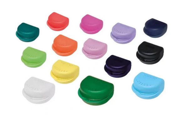 AMPRI-Zahnspangenbox fr Erwachsene, grn