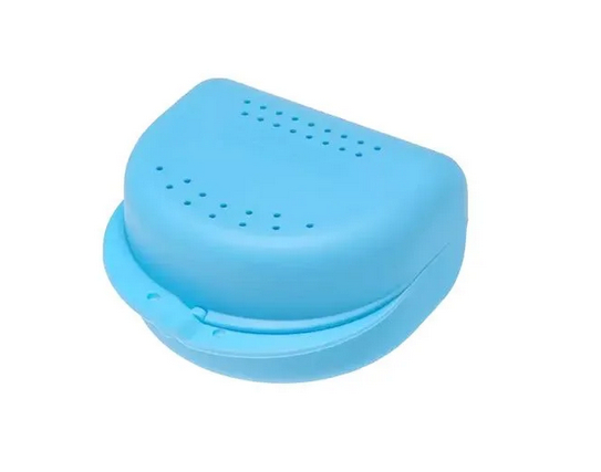 AMPRI-Zahnspangenbox fr Erwachsene, hellblau