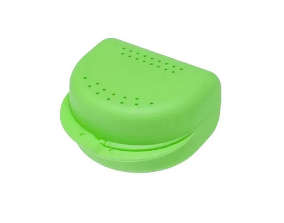 AMPRI-Zahnspangenbox fr Erwachsene, limette