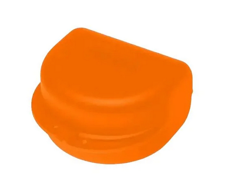 AMPRI-Zahnspangenbox fr Erwachsene, orange