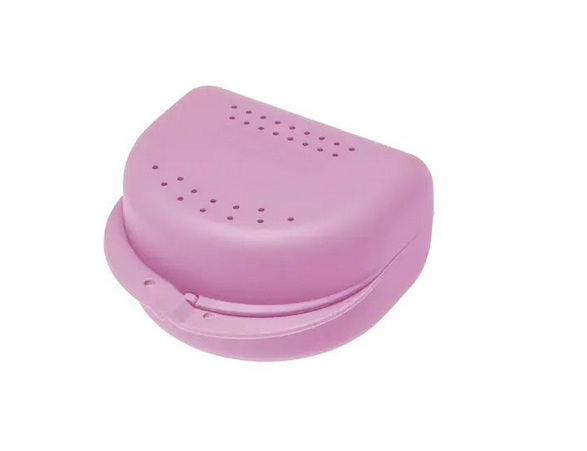 AMPRI-Zahnspangenbox fr Erwachsene, rosa