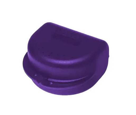 AMPRI-Zahnspangenbox fr Erwachsene, violett